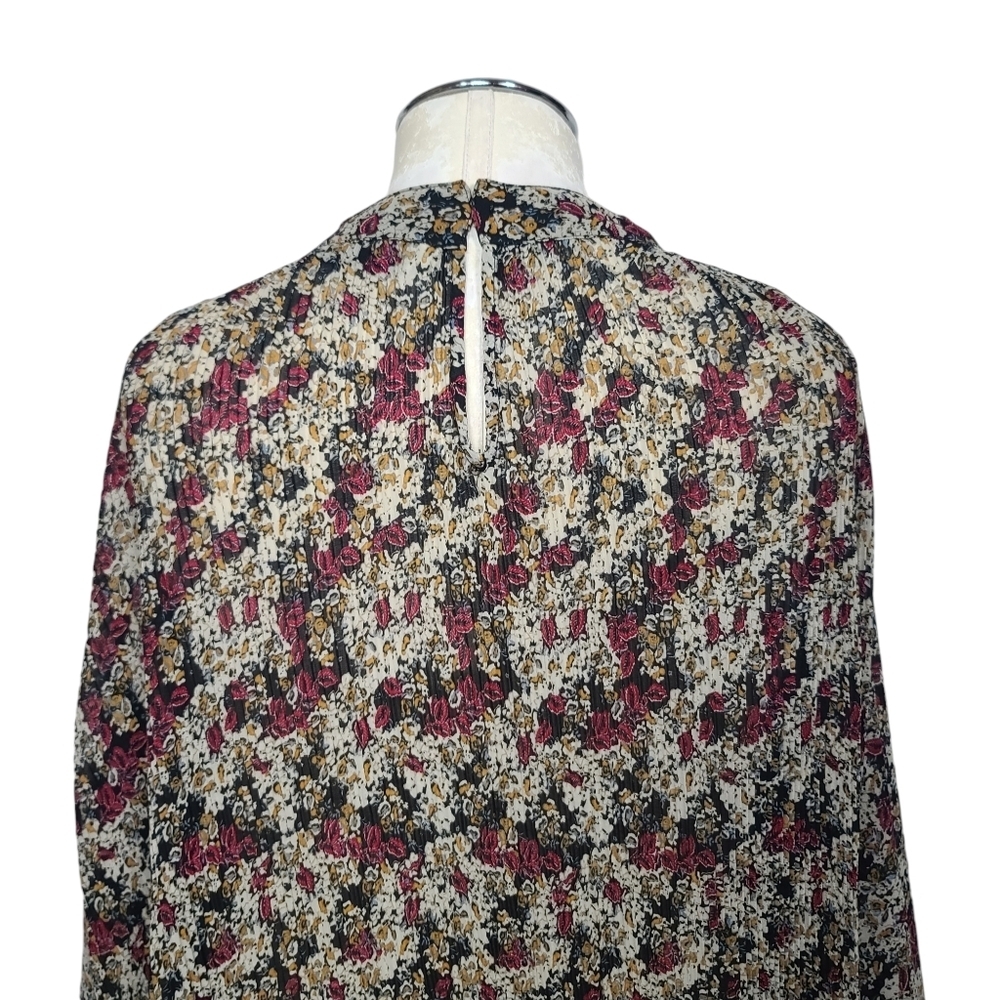 Zara Basic Collection Mock Neck Cropped Sleeves L… - image 6